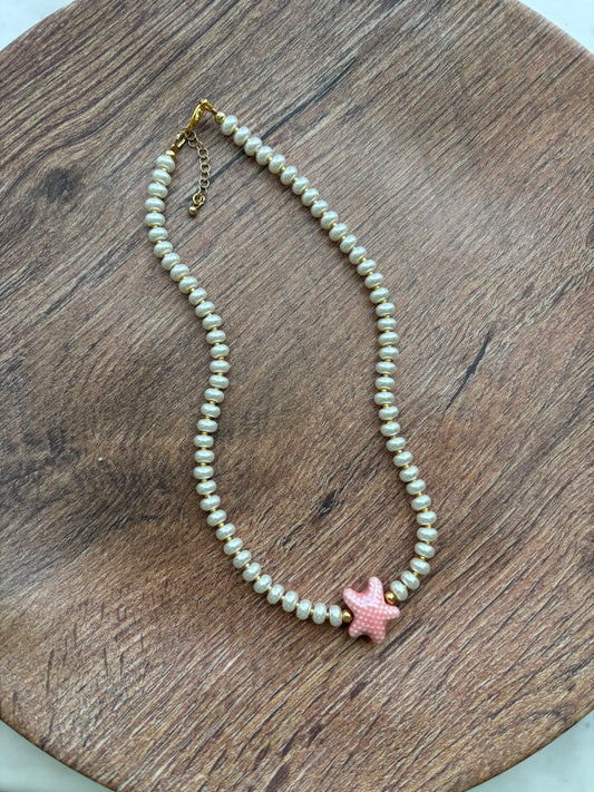Starfish Pearl Necklace